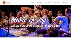 Desktop Screenshot of musicofjoy.com.au