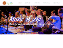 Tablet Screenshot of musicofjoy.com.au